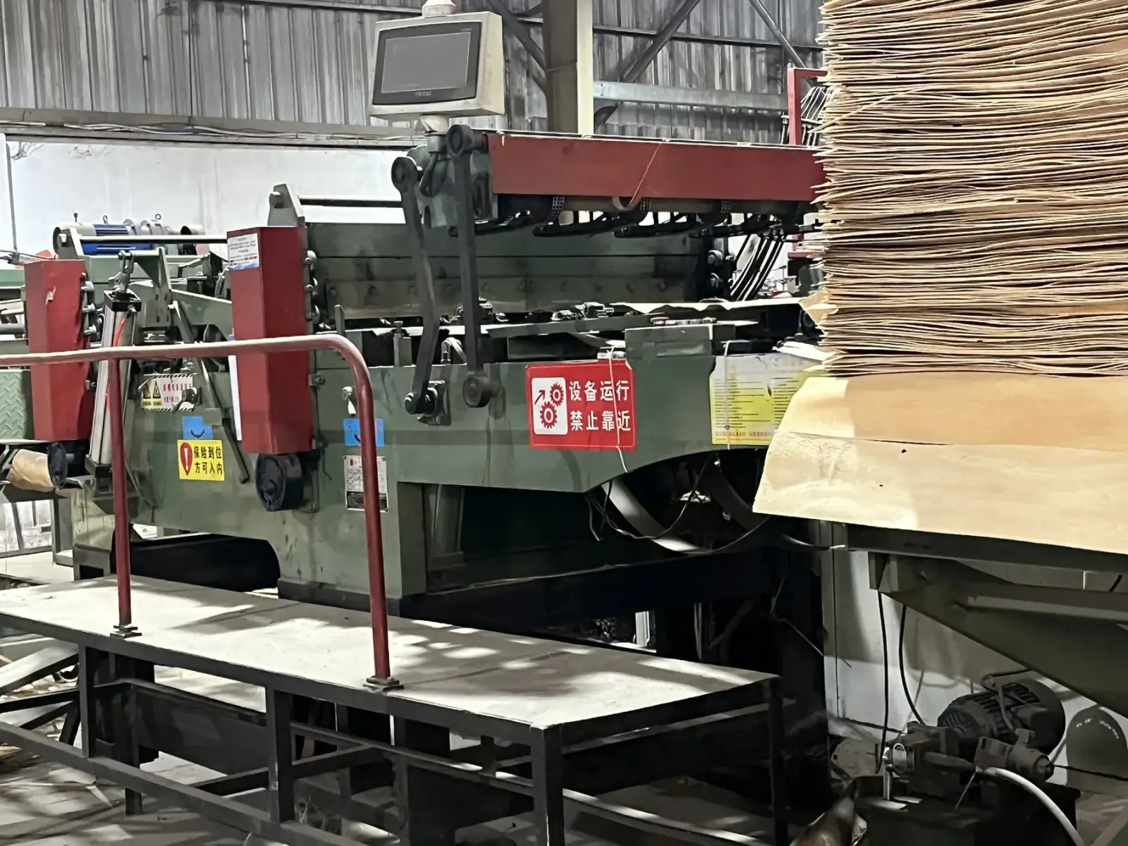 Heavy equipment brought from China with unchanged safety warning in Chinese, Binh Duong, Vietnam